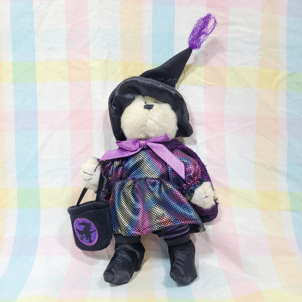 Halloween witch teddy bear in costume plush toy